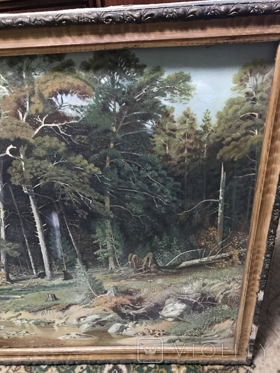 Картина, копія картини Мачтовый лес, фото №5