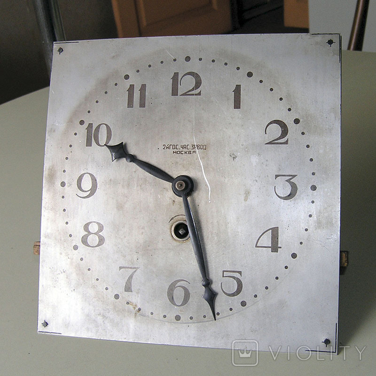Часы настенные СССР мех и цифер на запчасти, фото №2