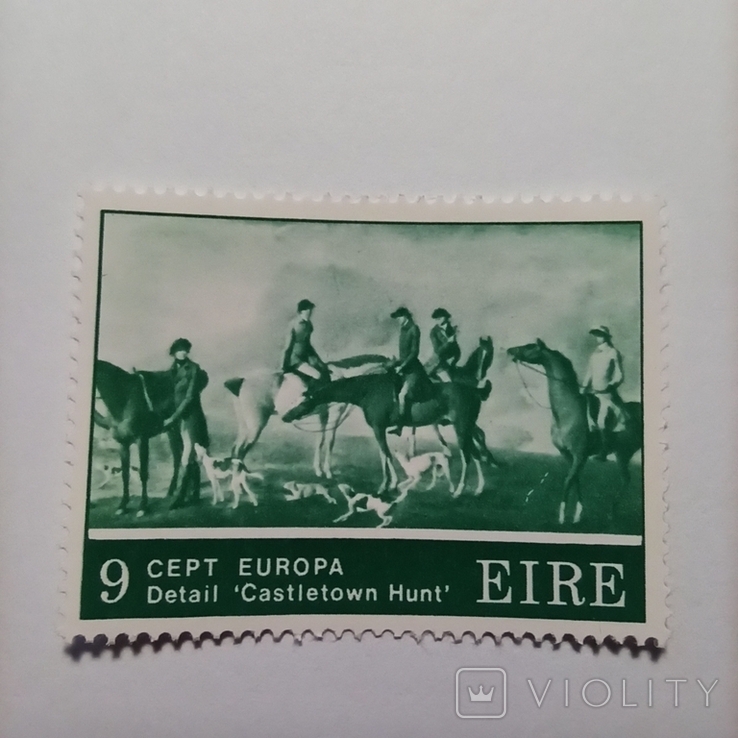 Ірландія 1975 європа, мистецтво, коні та собаки, каслтаун хант