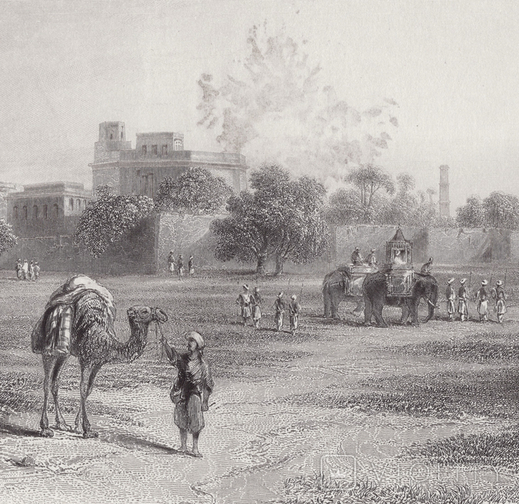 Старовинна Гравюра. Пакистан. Лахор. 250х160мм, фото №2
