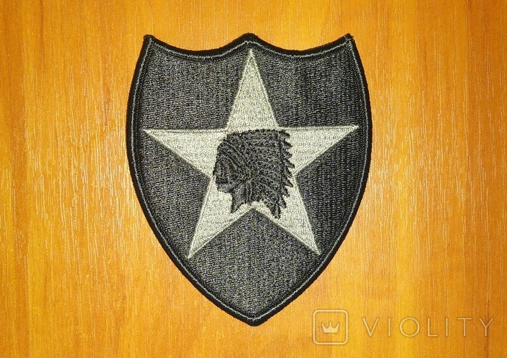 Нашивка - 2nd Infantry Division (липучка), фото №2