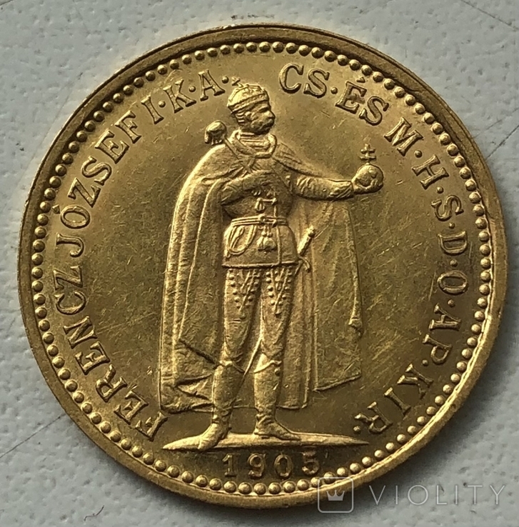 10 корон 1905 Австро-Угорщина, фото №2