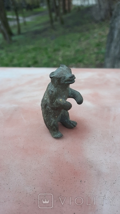 Статуетка або елемент годинника ведмідь., фото №11