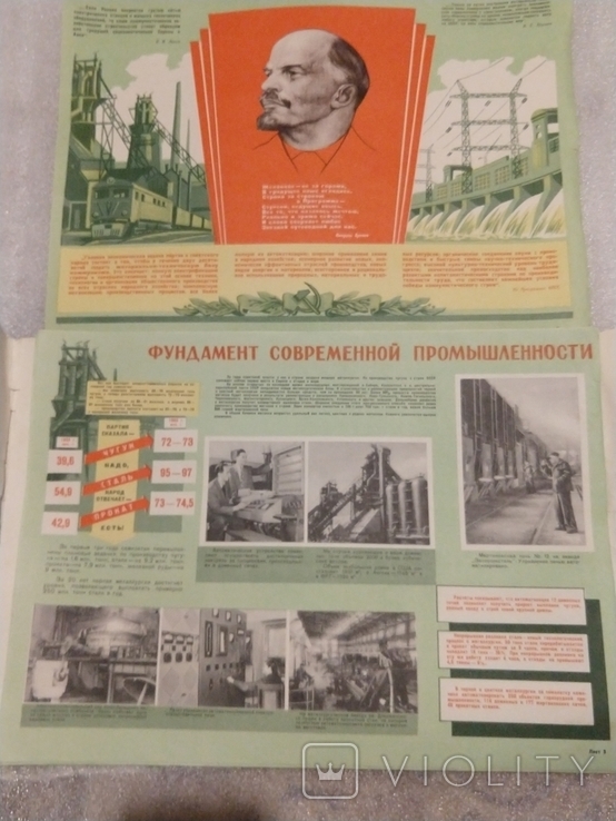 Набор плакатов ссср-страна технического прогресса 1962 г., фото №3