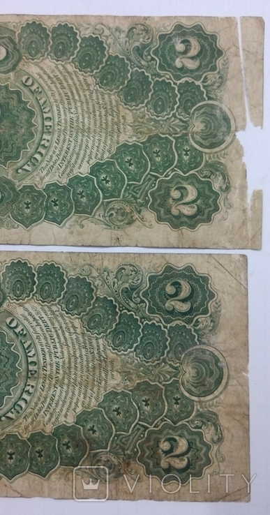 2 доллара 1917 г. 2 шт, фото №9