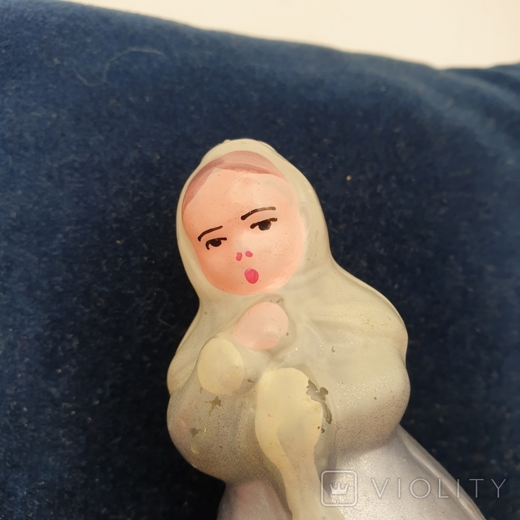 Елочная игрушка на прищепке девочка Настенька, фото №10