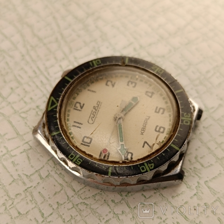 Наручные часы Слава кварц СССР, фото №7