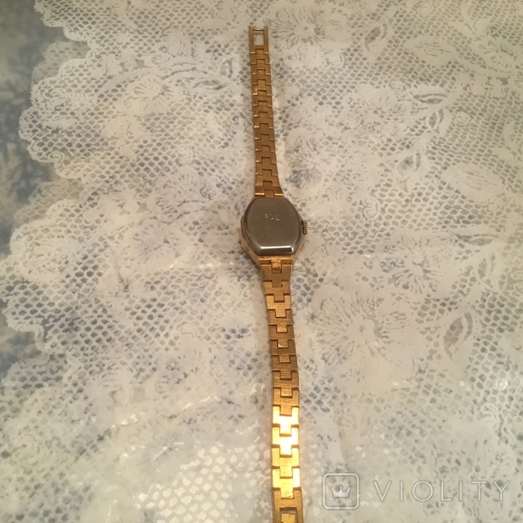 Часы женские Луч с позолоченным браслетом АУ х., фото №10