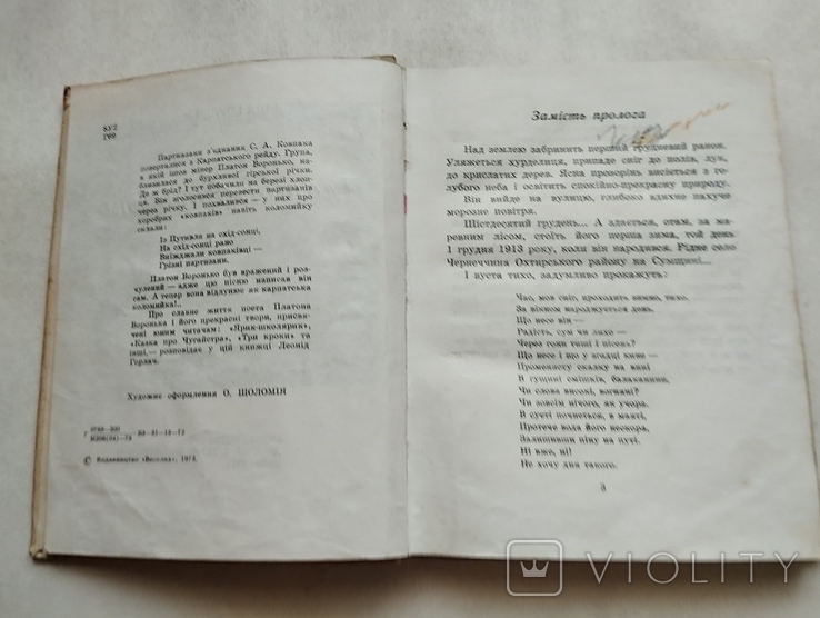 Л. Горлач, Платон Воронько, нарис життя та творчості, вид. Веселка 1973, фото №6