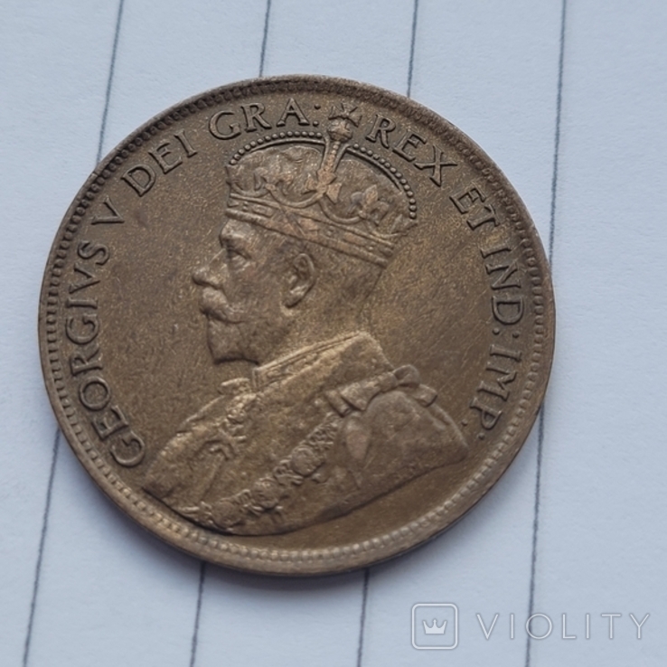 1 цент 1915 года, Канада., фото №3