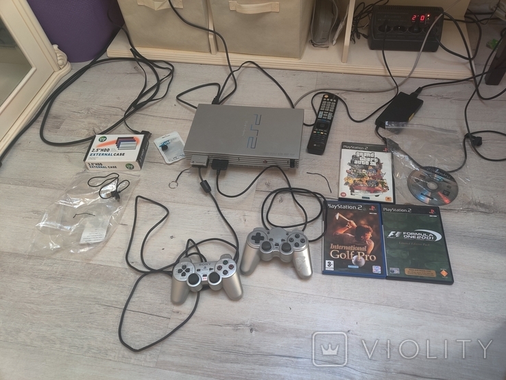 Sony playstation 2 SCPH 50004 SILVER, Прошитая + HDD 500GB +Море игр +2 джоя, фото №3