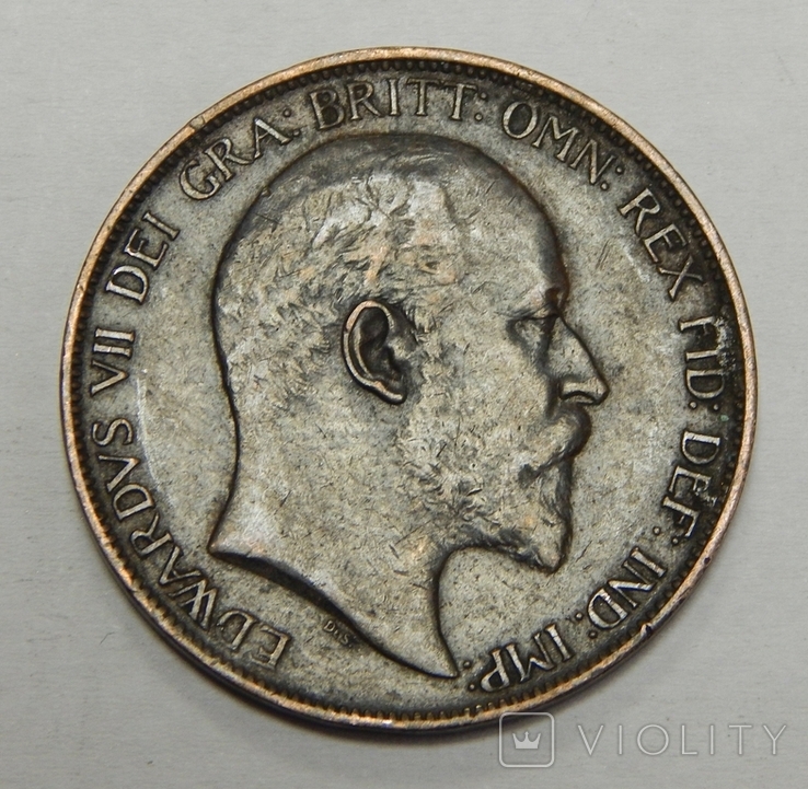 1 пенни, 1903 г Великобритания, фото №3