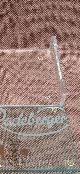 Стеклянные подставки RADEBERGER (Германия), фото №3