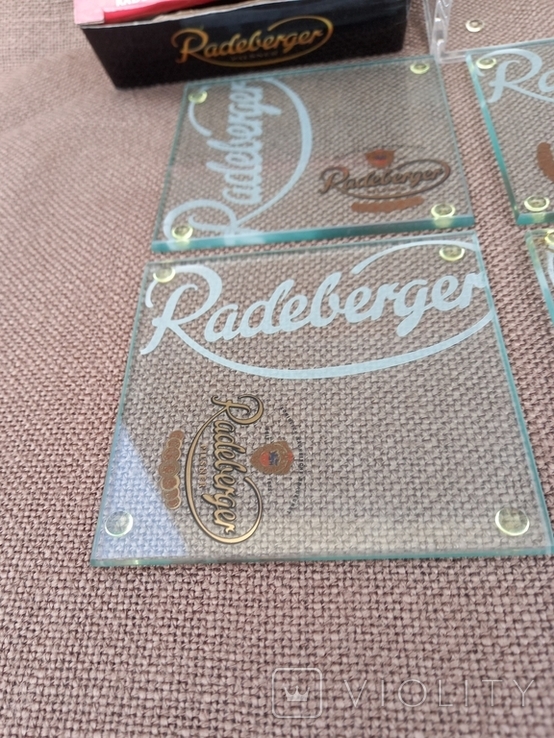 Стеклянные подставки RADEBERGER (Германия), фото №10