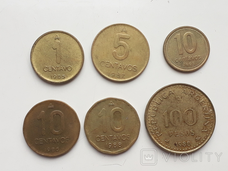 Аргентина, 6 монет, фото №2