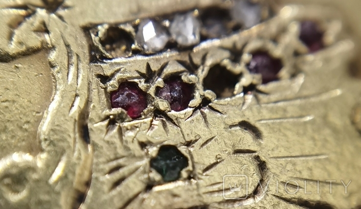 8 ескудо 1806, інкрустація діамантами, рубінами та смарагдом, фото №10