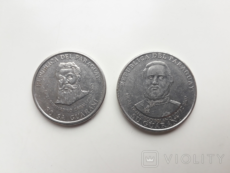 Парагвай, 2 монети, фото №2