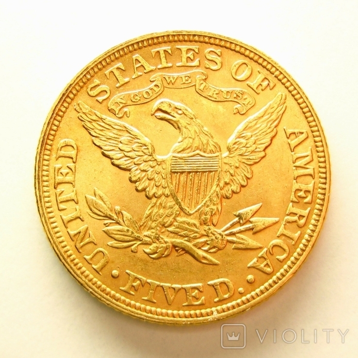 США 5 долларов 1895 г., фото №3