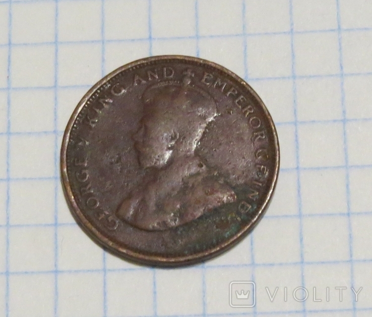 1 цент, 1928 (Цейлон), фото №3