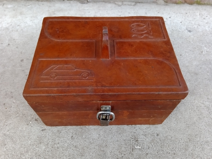 Бекалитовая роскладная коробка под мелкие детали в гараж, фото №3