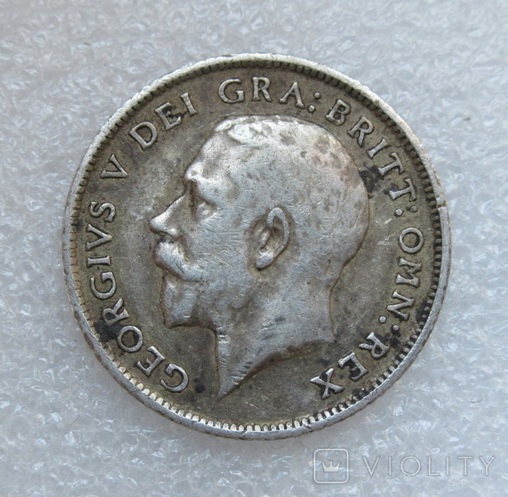 6 пенсов 1915 г. Великобритания, серебро, фото №6