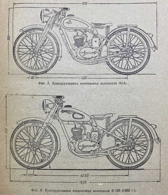 Советские мотоциклы.Иж-49,М-72,Иж-350,К1-Б,М1-А,К-125.Украинское отделение Машгиза 1954 г., фото №7