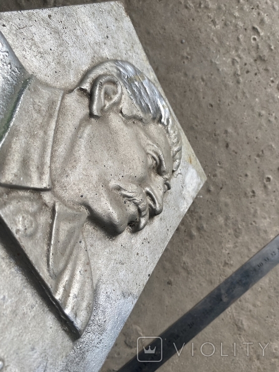 Табличка Сталин 1,7 кг. алюминий, фото №6