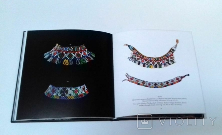 Monistata on a white neck.-women's jewelry made of beads of Transcarpathia, photo number 4