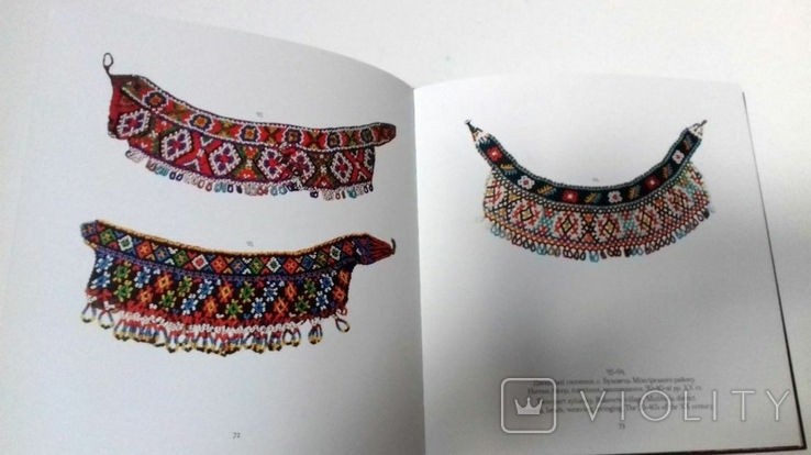 Monistata on a white neck.-women's jewelry made of beads of Transcarpathia, photo number 6