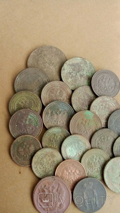 Мідні монети 23 шт., фото №6