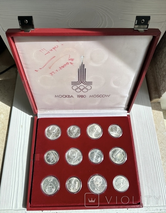 Набор серебряных монет "Олимпиада 80", фото №4