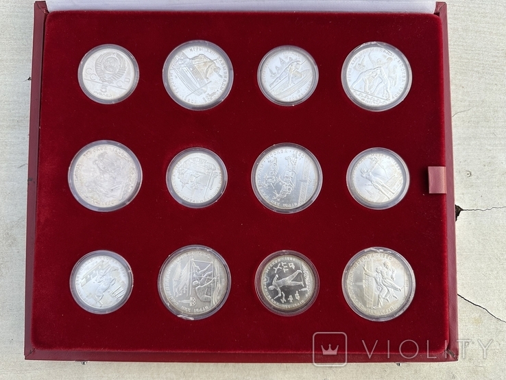 Набор серебряных монет "Олимпиада 80", фото №7