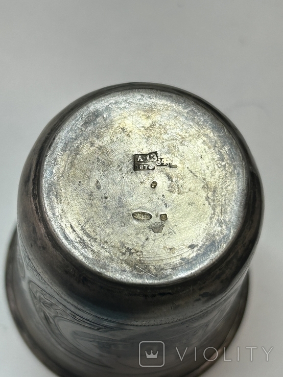 Кидушный стакан 1874г серебро, фото №6