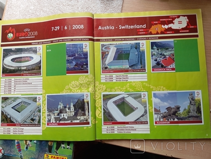 Журнал с наклейками Panini футбол евро2008, фото №7