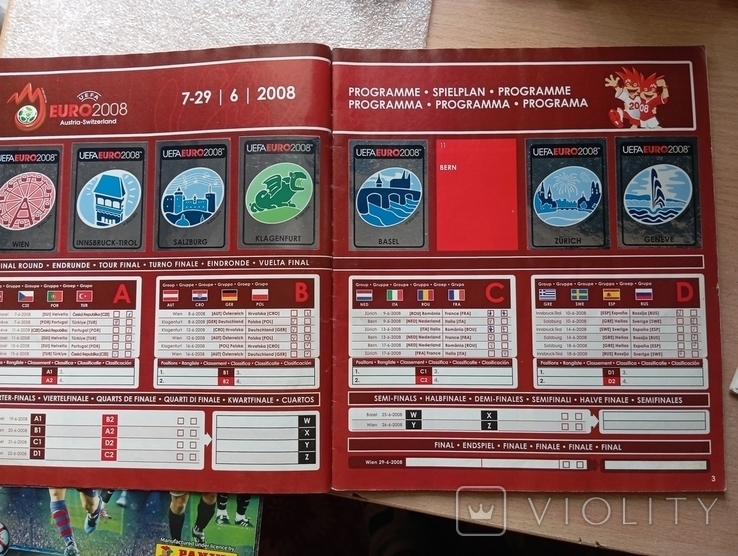 Журнал с наклейками Panini футбол евро2008, фото №8