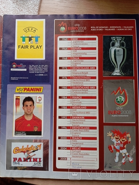 Журнал с наклейками Panini футбол евро2008, фото №9