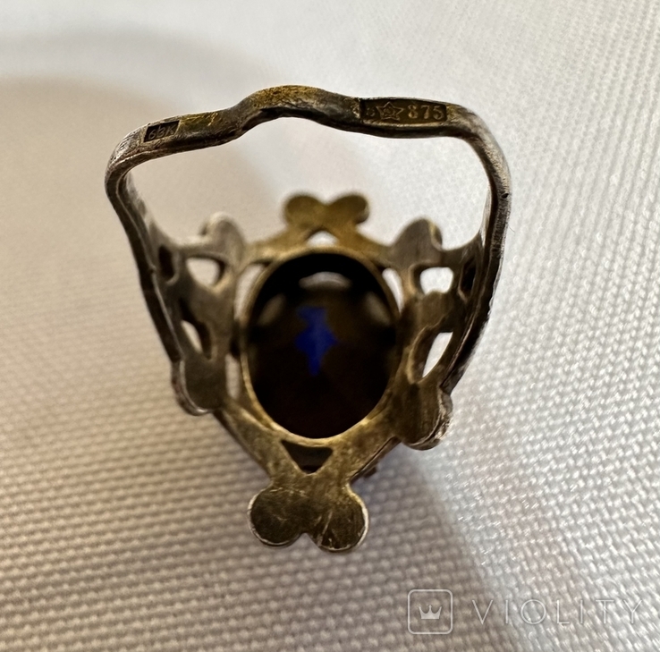 Кольцо,серебро 875я, фото №10