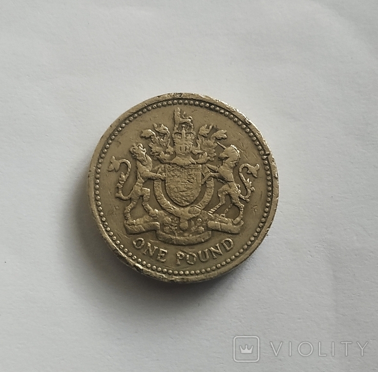 Великобританія 1 фунт 1983 Великобритания 1 фунт 1983, фото №3
