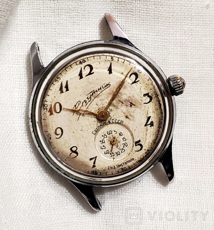 Годинники «Супутник» Чистопольського годинникового заводу виробництва 1959 17 коштовностей СРСР, фото №2