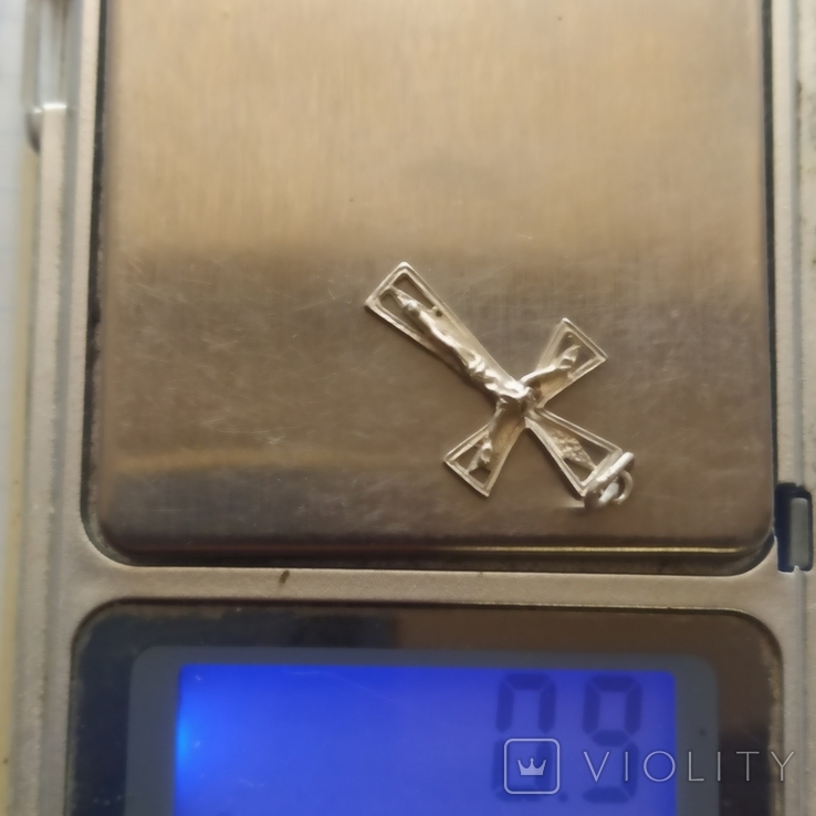 3. кулон крестик серебро, 3 см, 0,9 грам, фото №10