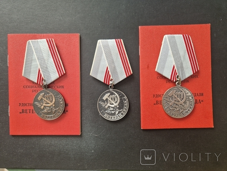 Медаль"Ветеран труда", фото №2