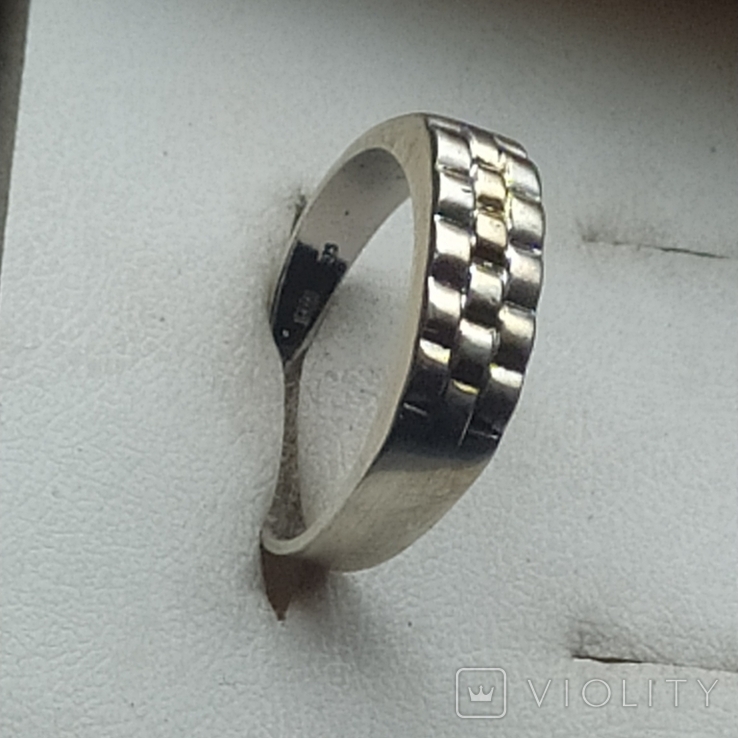 10. Кольцо серебро 19 размер, фото №12