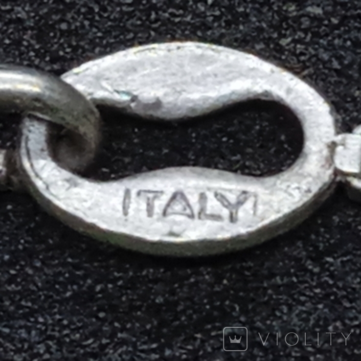 Ланцюжок із срібла 925 проби, вага 4,61 грама, Італія., фото №6