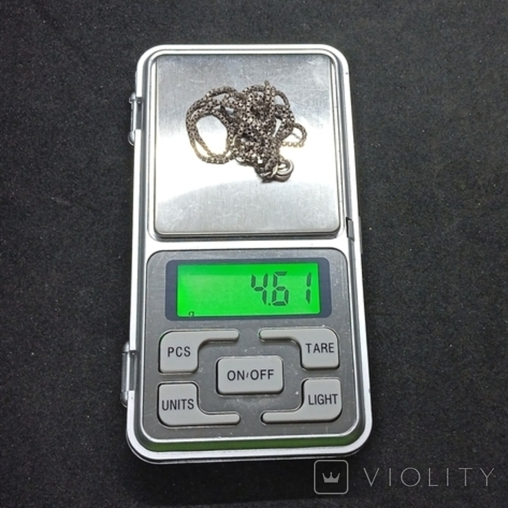 Ланцюжок із срібла 925 проби, вага 4,61 грама, Італія., фото №7