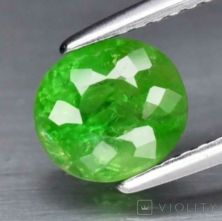 1.72ct Натуральный Grossular Гранат,Andradit.