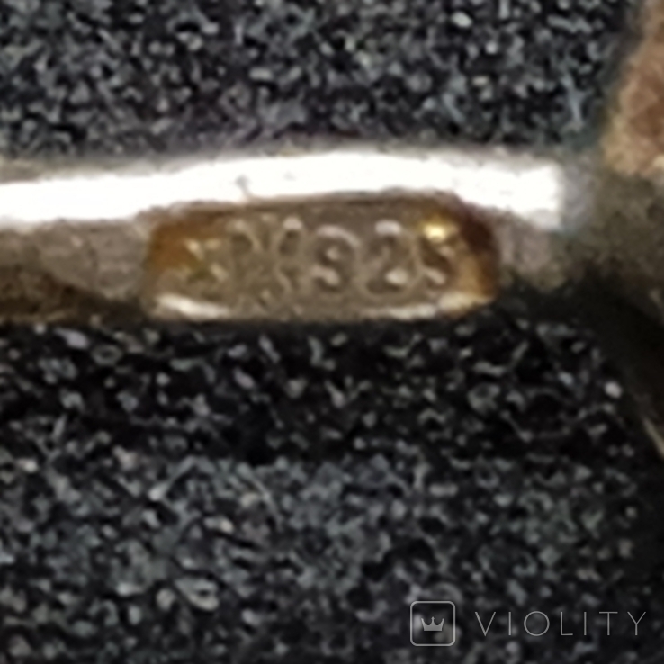 Сережки Пусети зі срібла 925 проби, вага 1,28 грама., фото №5