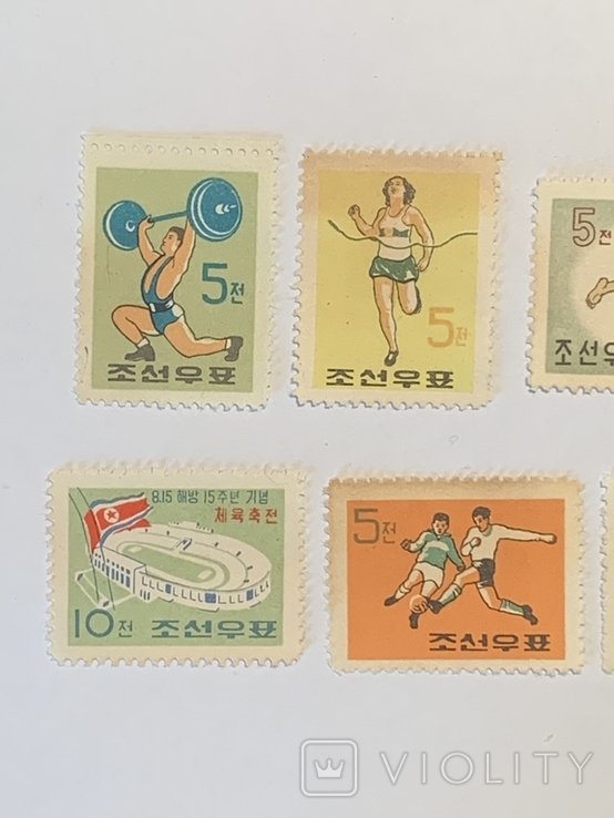 Серия из 8 марок Спорт Корея 1971г, фото №3