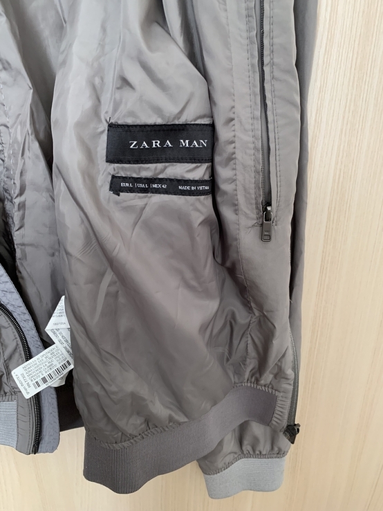 Куртка чоловіча ветровка ZARA, весна/осінь, легка куртка, розмір L, фото №7