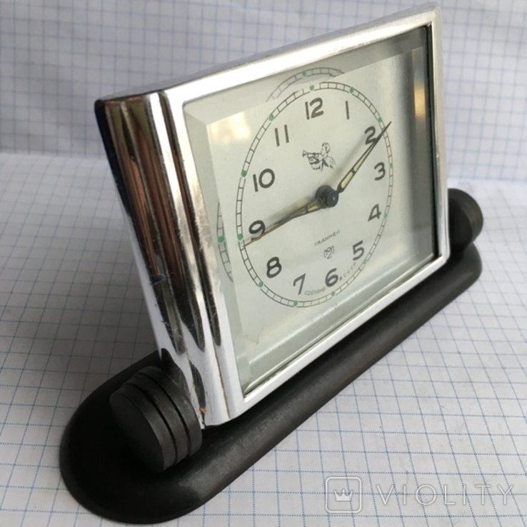 Часы будильник Пионер 11 камней №3 на ходу, фото №3
