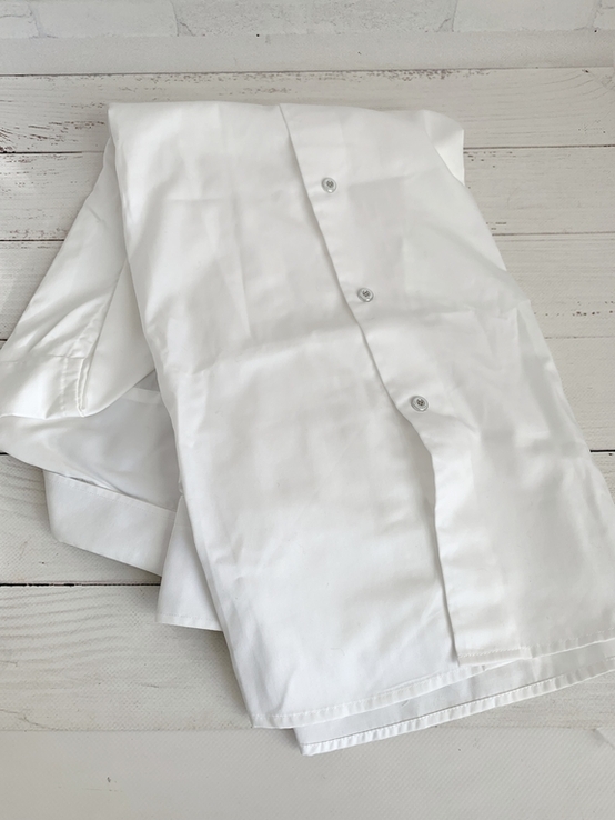 Чоловіча біла класична сорочка, KARL LAGERFELD розмір 38/96 на кнопках, приталена, photo number 3